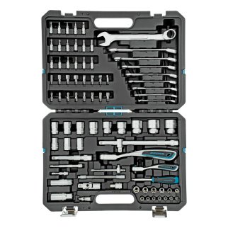 Набор инструмента 82пр. 1/2" 1/4" 120 зубьев GROSS фото 3