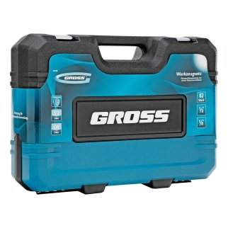 Набор инструмента 82пр. 1/2" 1/4" 120 зубьев GROSS фото 16