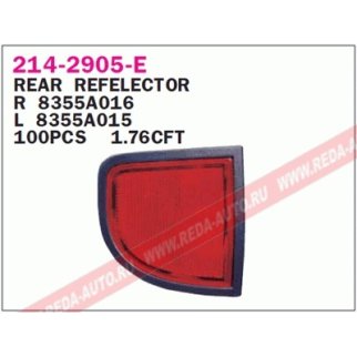 Отражатель задний DEPO 214-2905R-E фото