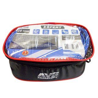 Трос буксировочный (усиленный,цвет-синий) AVS EXPERT ST-205S 20т 5м.петли, шт фото 1