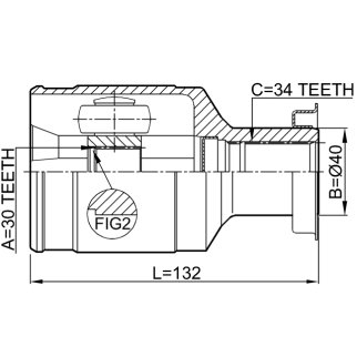 Шрус внутренний 30x40x34 фото 2