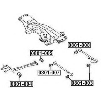 Сайлентблок ASVA 0801-008 фото