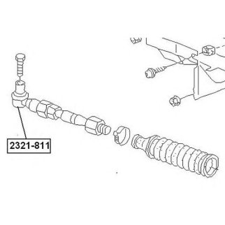 Наконечник рулевой правый ASVA 2321-811 фото