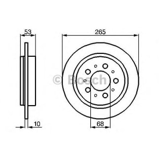 Диск тормозной VOLVO 740,940,960 задний (1шт.) BOSCH фото