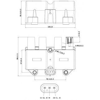 Катушка зажигания FEBEST 10640-002 фото 2