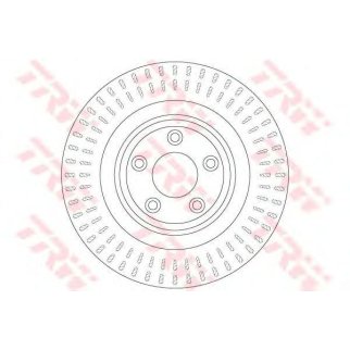 Диск тормозной задний TRW DF6295 фото