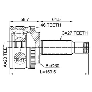 ШРУС наружный FEBEST 2210-CD20A46 фото 2