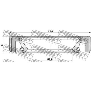 Сальник дифференциала FEBEST 95GBY-60700808L фото