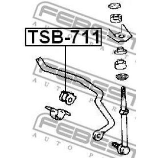 Втулка зад.стабил.d17 TOYOTA LAND CRUISER PRADO KDJ9#,KZJ9#,RZJ9#,VZJ9# 1996.04-2002.11 [JP] фото