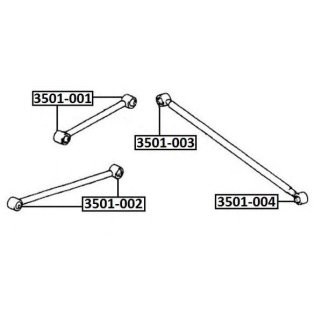 Сайлентблок ASVA 3501-001 фото