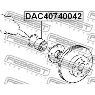 Подшипник ступицы FEBEST DAC40740042 фото