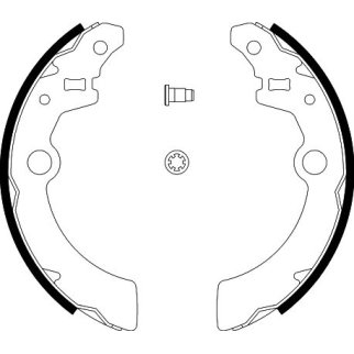 Колодки торм. для а/м Suzuki Alto (94-)/Ignis (00-)/Wagon R (93-) барабан. 180x26 (GF 4553) фото 4