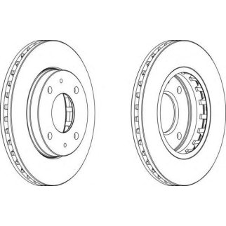 Диск торм. HYUNDAI ELANTRA 1.6-2.0L 00=> (257х24) вентилируемые фото