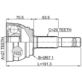 ШРУС наружный FEBEST 0210-S50R фото 2