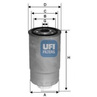 Фильтр топливный UFI 24 528 01 фото