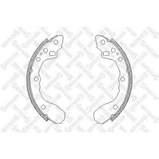 355 100-SX_=4344.00=K3347-01=406SBS=362240B=FSB210 !колодки барабанные Mazda 626 1.6/2.0/2.0D 83-87 фото