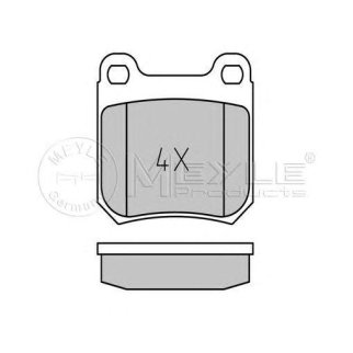 Колодки тормозные к-кт Meyle 025 210 5015 фото