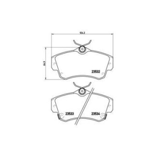 Колодки CHRYSLER NEON II 2.4 01-05 фото