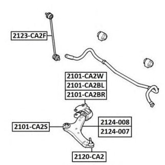 Опора шаровая ASVA 2120-CA2 фото