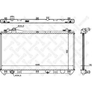 Радиатор основной Stellox 10-25457-SX фото