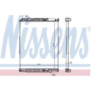 Радиатор основной Nissens 627910 фото