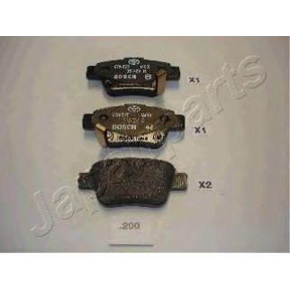 Колодки тормозные Japanparts PP-200AF фото