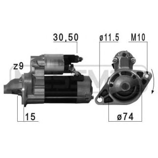 Стартер TOYOTA AURIS/RAV IV ERA 220708 фото