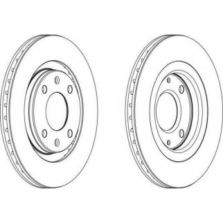 Торм.диск пер.вент.(266x20.5) 4 отв. фото