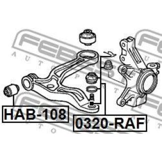 Опора шаровая FEBEST 0320-RAF фото