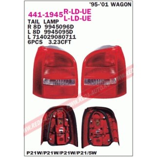 Фонарь задний лев AUDI: A4 AVANT 95-00 фото