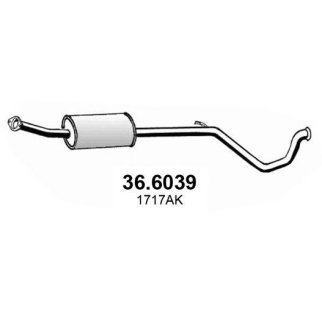 Глушитель средняя часть ASSO 36.6039 фото