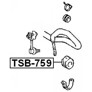 Втулка переднего стабилизатора FEBEST TSB-759 фото 2 Втулка переднего стабилизатора FEBEST TSB-759 фото 2