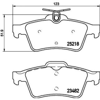 Колодки тормозные задние дисковые к-кт TEXTAR 2521801 фото