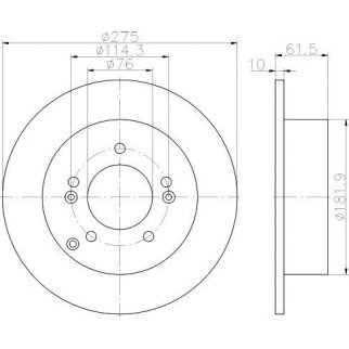Диск тормозной задний TEXTAR 92185803 фото