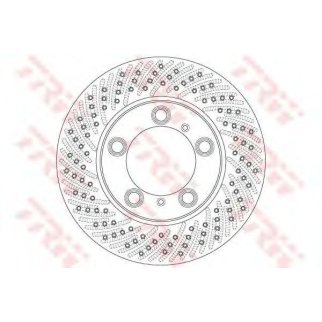 Диск тормозной передний вентилируемый TRW DF6413S фото