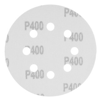 Круг абразивный на ворсовой подложке под "липучку", перфорированный, P 400, 125 мм, 5 шт MATRIX 73814 фото 2