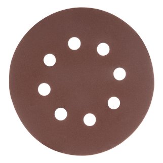 Круг абразивный на ворсовой подложке под &quot;липучку&quot;, перфорированный, P 400, 125 мм, 5 шт MATRIX 73814 фото