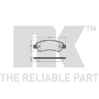 221960NK_колодки дисковые задние! Fiat Ducato, Citroen Jumper, Peugeot Boxer all 06> фото