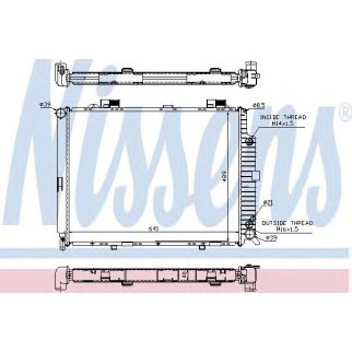 Радиатор основной Nissens 62689A фото