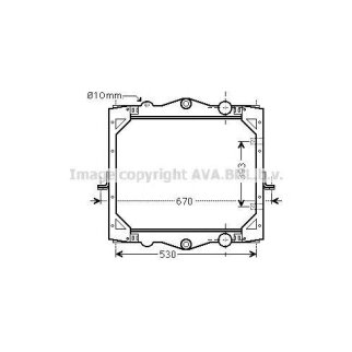 Радиатор основной AVA DF2041 фото