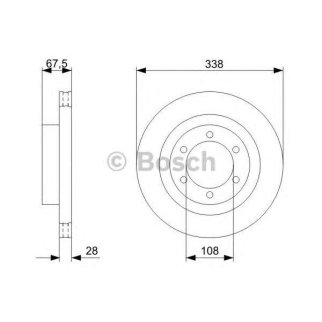 Диск тормозной BOSCH 0 986 479 304 фото