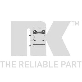 Колодки тормозные дисковые задние без датчиков износа с прижимной пластиной / M.B 190,C,E-Class (W20 фото