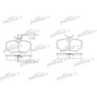 Колодки тормозные PATRON PBP540 фото