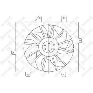 29-99325-SX_вентилятор охлаждения! с рамкой Chrysler PT-Cruiser 1.6-2.4 00-10 фото