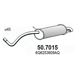 Глушитель основной ASSO 50.7015 фото
