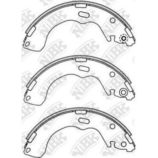 Колодки барабанные к-кт NiBK FN3382 фото