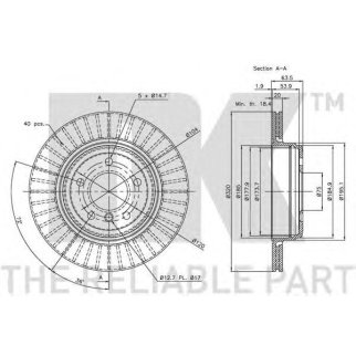 Диск тормозной задний с антикорозийным покрытием (320x20mm) / BMW 5,6 (E60,61,63,64) 04~ фото