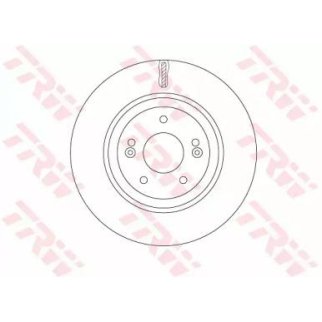 Диск тормозной передний вентилируемый TRW DF7592 фото