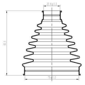 Пыльник ШРУСа TRIALLI FG 1905 фото 3