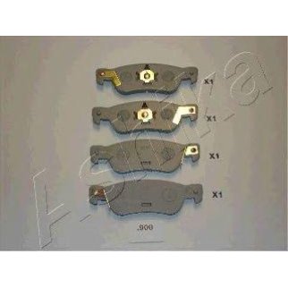 Колодки тормозные задние дисковые к-кт ashika 51-09-900 фото